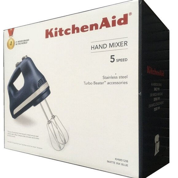 new in box INK BLUE KitchenAid Ultra Power 5-Speed Hand Mixer (a MATTE NAVY hue) - Picture 1 of 6